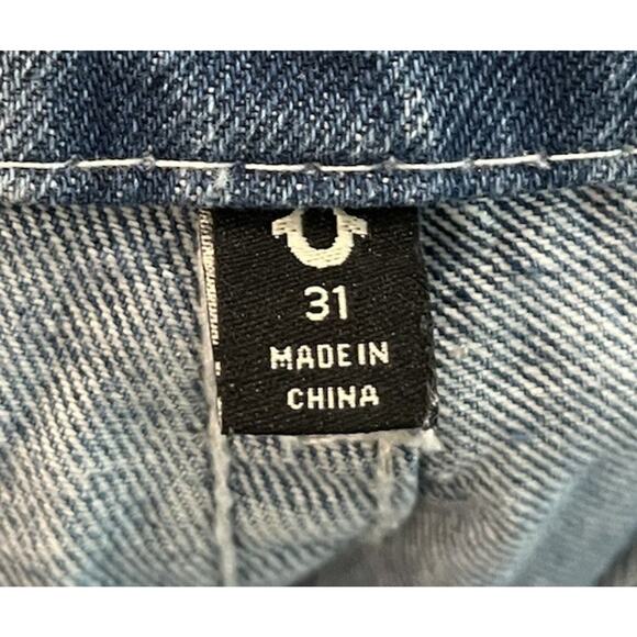 True Religion Fray Big T Pants Baggy Men's Jeans Size 31 - Picture 4 of 6